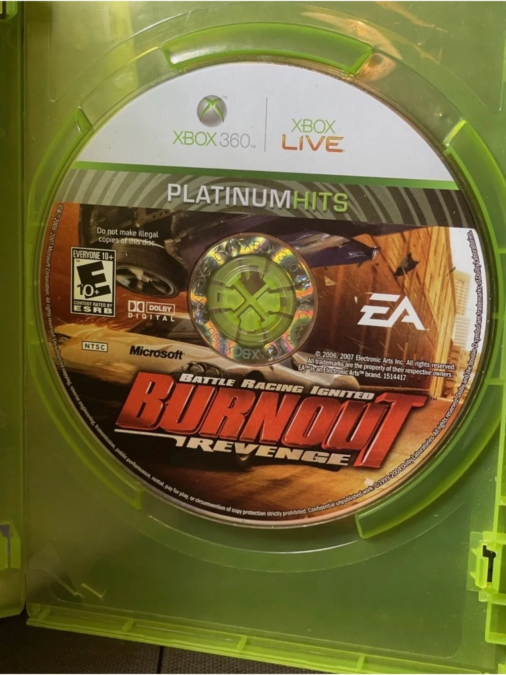 Burnout Revenge (Platinum Hits) - Green Disc